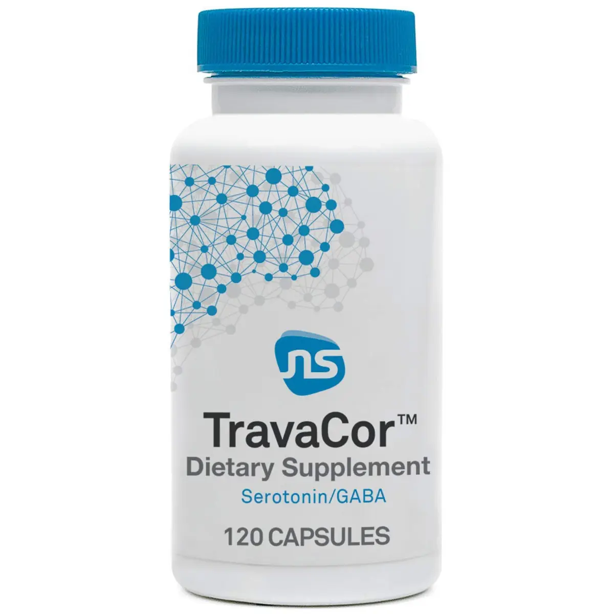 NeuroScience TravaCor Mood Support Supplement, 120 Capsules | Supports Calm & Stress Relief - main product image