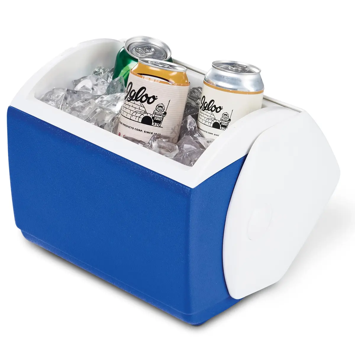 Igloo Playmate Pal 7 Qt Cooler | Blue/White Portable Insulated Ice Chest - view 6