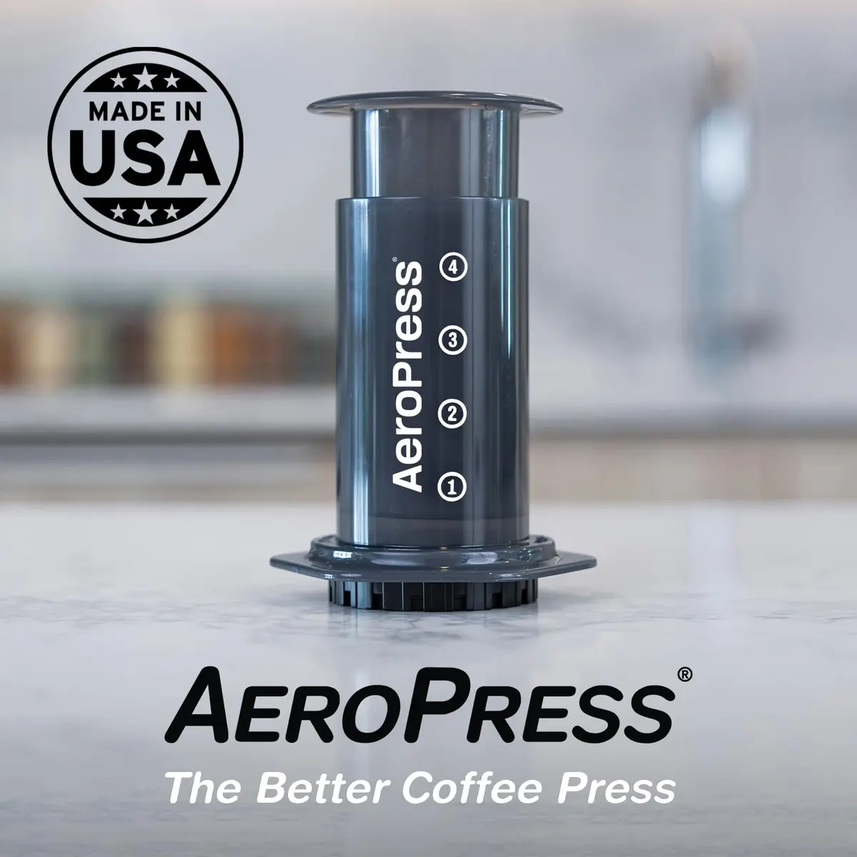 AeroPress Original Coffee Press, French Press, Pour-Over & Espresso Style Coffee Maker | Brews 1-3 Servings, 296ml (10 Fl Oz) - view 6