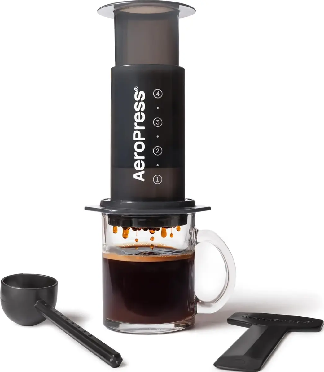 AeroPress Original Coffee Press, French Press, Pour-Over & Espresso Style Coffee Maker | Brews 1-3 Servings, 296ml (10 Fl Oz) - main product image
