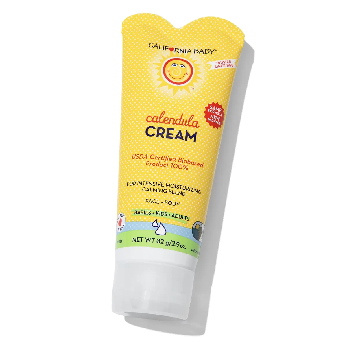 California Baby Calendula Cream 2.9 oz | Plant-Based Moisturizer for Dry Skin | Lavender Baby Lotion | Hypoallergenic - main product image