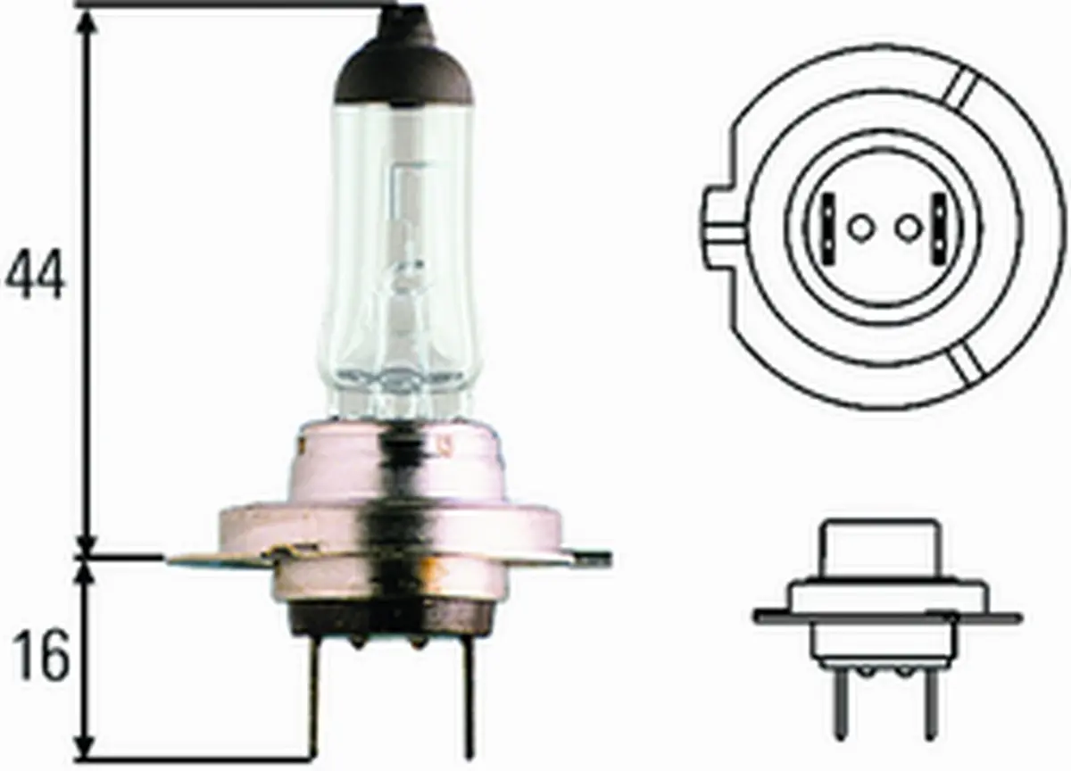 Hella H7TB Standard Halogen Headlight Bulb 12V 55W (2-Pack) | Bright, Consistent Output for Everyday Driving - view 2