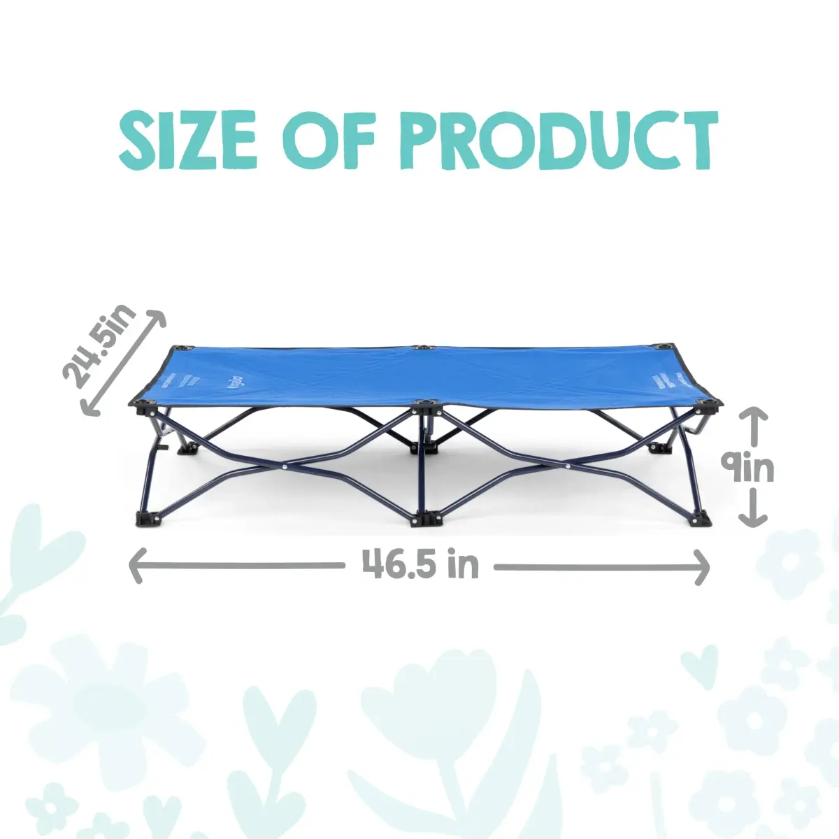 Regalo My Cot Portable Toddler Bed 122 cm x 62 cm x 23 cm | Foldable Kids Travel Bed for Indoor/Outdoor Use - view 2