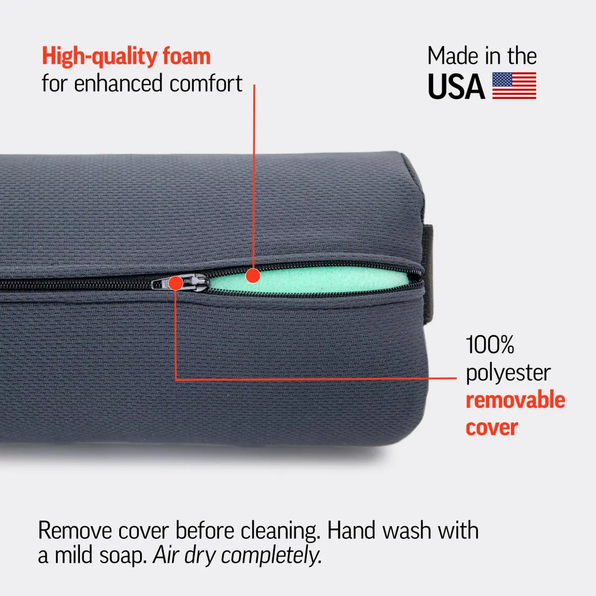 OPTP The Original McKenzie Lumbar Roll Standard Density 27cm (11") | Moderate Back Support for Sitting - view 6