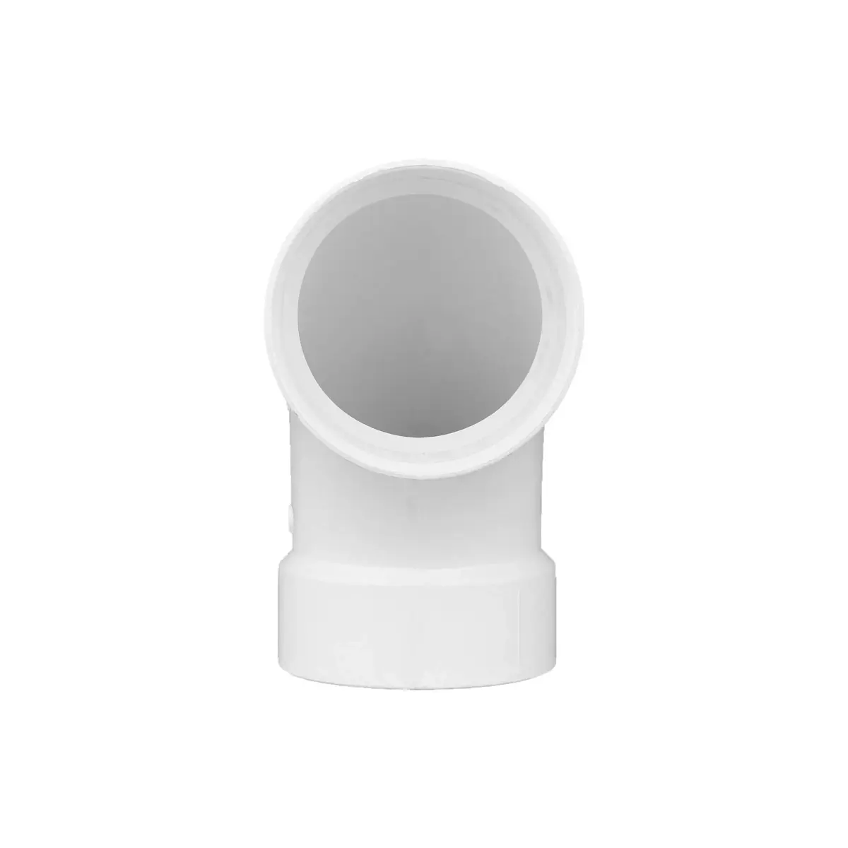 Charlotte Pipe 4 Inch DWV Long Sweep 1/4 Bend PVC Fitting | 10.9 cm (4 Inch) Hub + 4 Inch Hub - view 2