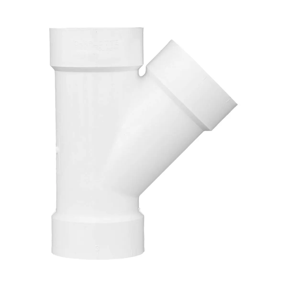 Charlotte Pipe 3" DWV Wye Pipe Fitting | Sanitary Drain Waste Vent, Easy Install, Made in USA - view 4