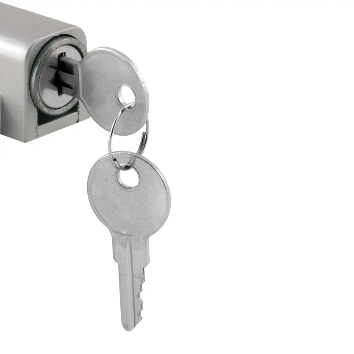 Prime-Line U 9861 Sliding Door Keyed Lock, Aluminum Finish | Heavy Duty Home Security (70-120 chars) - view 4