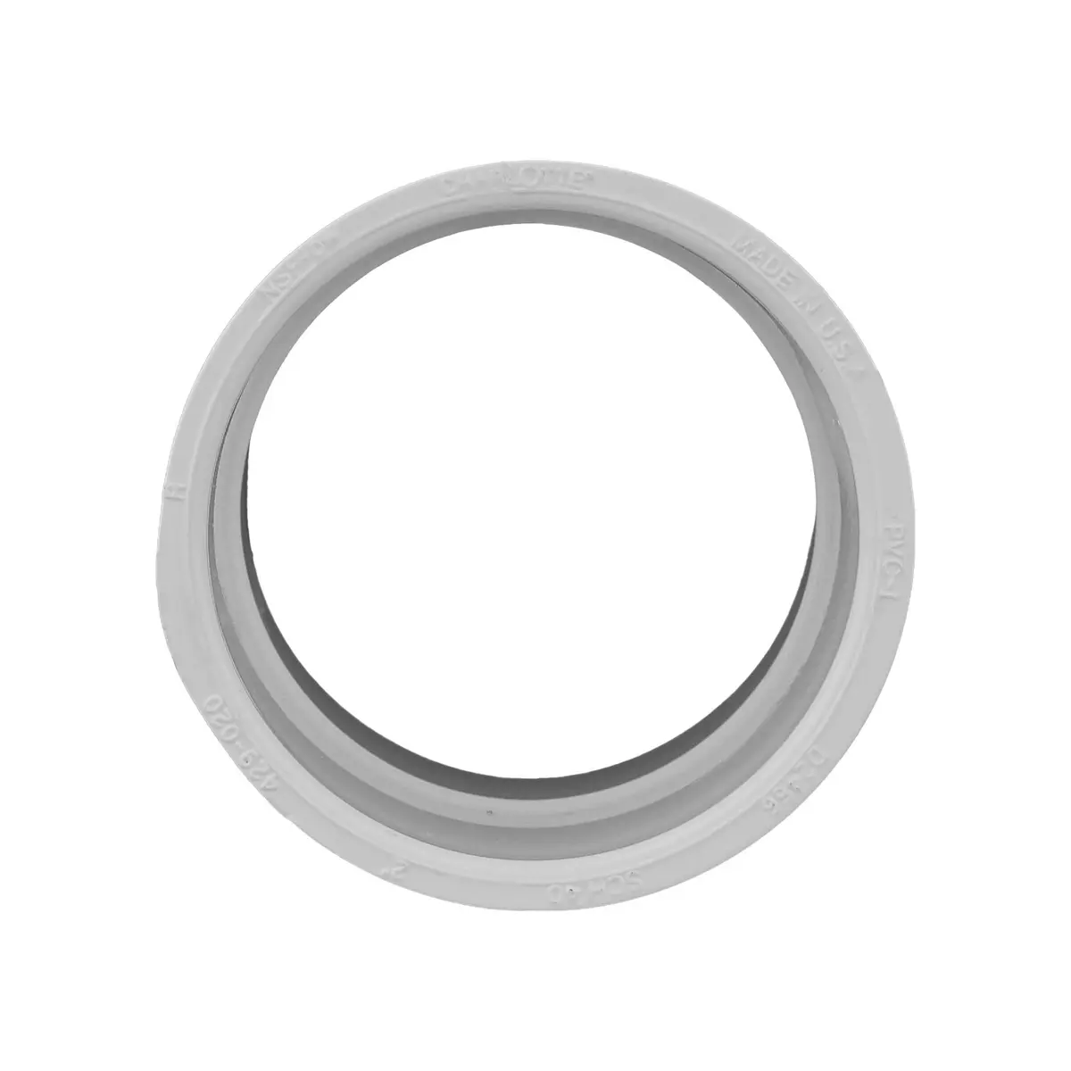 Charlotte Pipe 2 SCH 40 Coupling | Pressure PVC Fitting for Water Lines - view 2