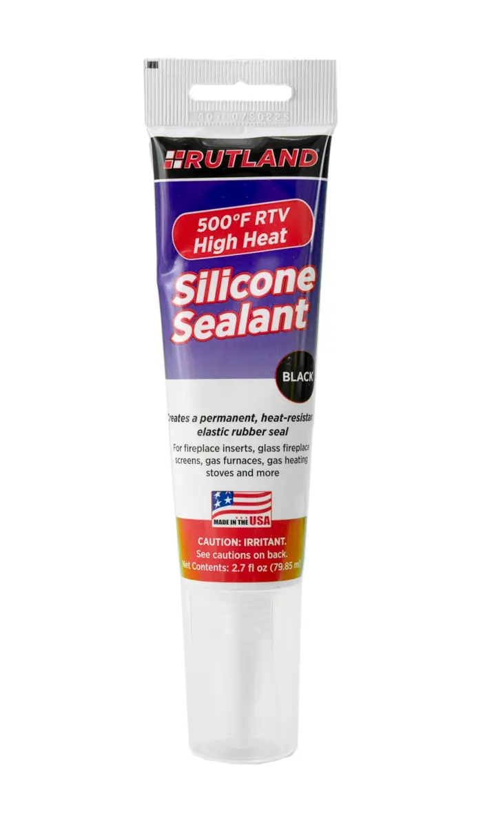 Rutland High Temp Silicone Sealant RTV Gasket Maker - Heat Resistant Glue & Black RTV Silicone Sealant Adhesive, Gasket Sealer 500F | Flexible, Heat-Resistant - main product image