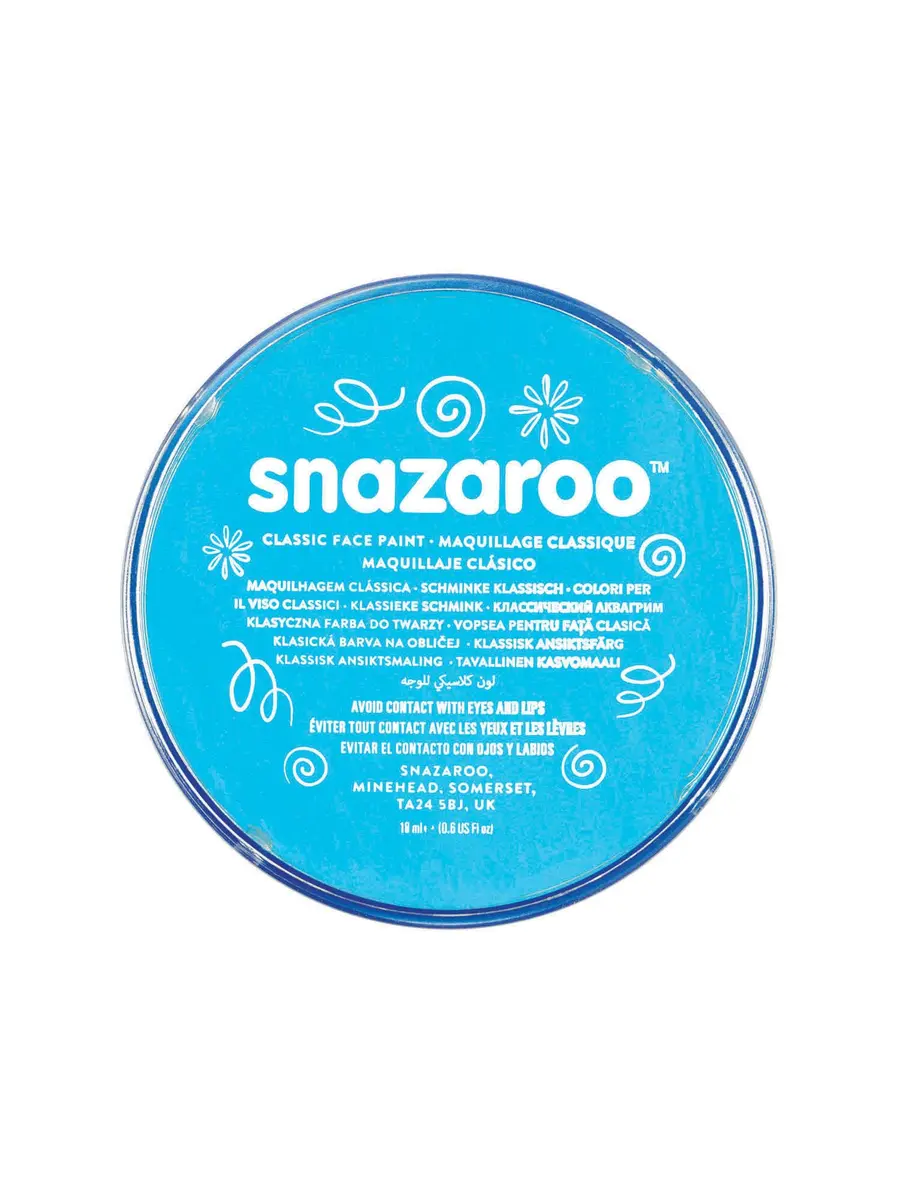 Snazaroo Classic Face and Body Paint, 18.8g Pot, Turquoise | Water-Based, Skin Safe, Vibrant Colors - view 3