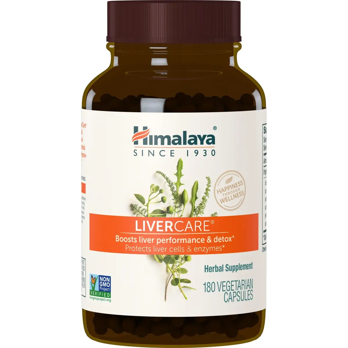 Himalaya LiverCare Herbal Supplement 180 Capsules (375 mg) | Supports Liver Detox & Bile Production - main product image