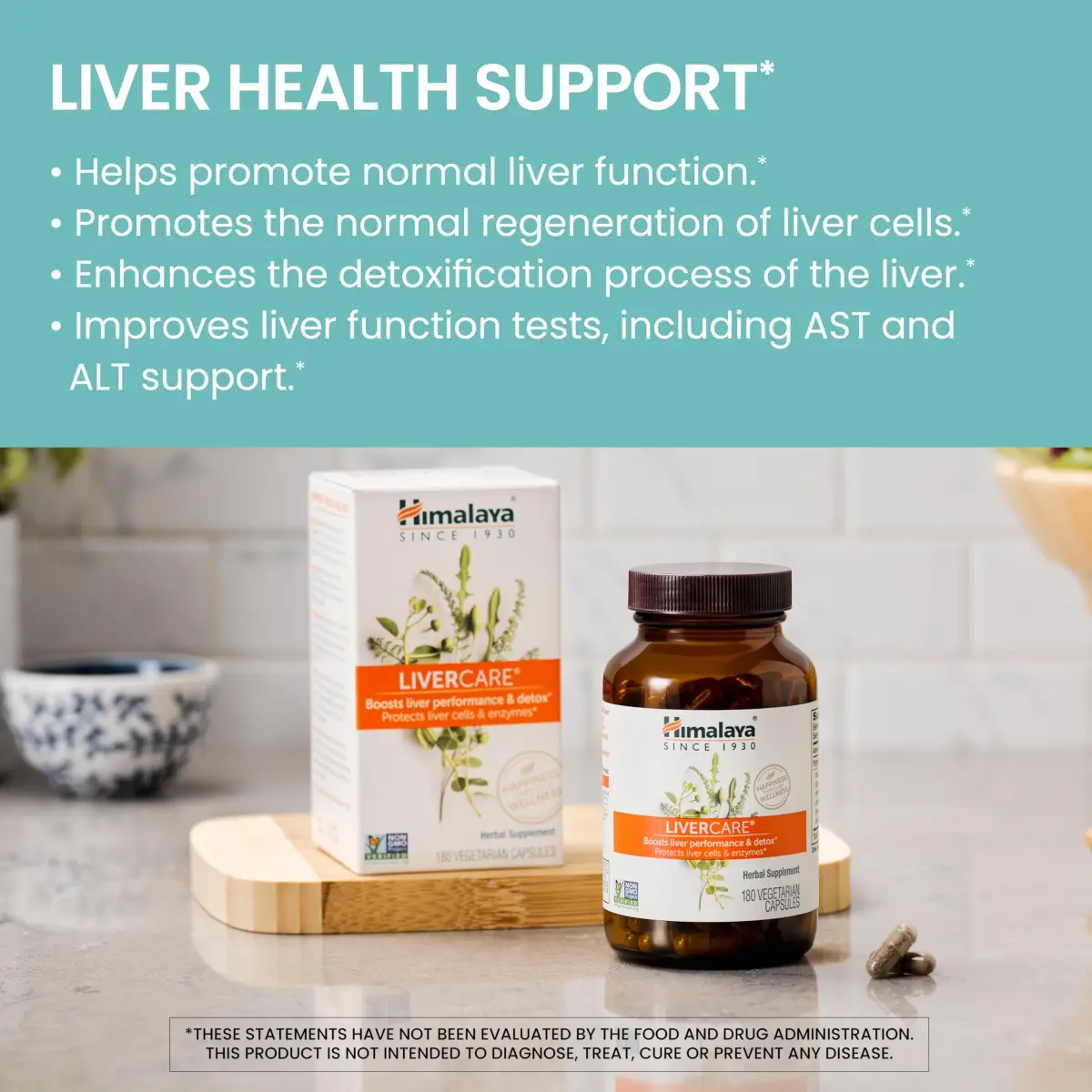 Himalaya LiverCare Herbal Supplement 180 Capsules (375 mg) | Supports Liver Detox & Bile Production - view 2