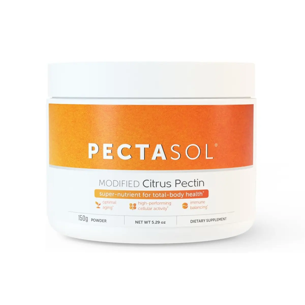EcoNugenics PectaSol Modified Citrus Pectin Powder 150g | Cellular & Immune Support - main product image