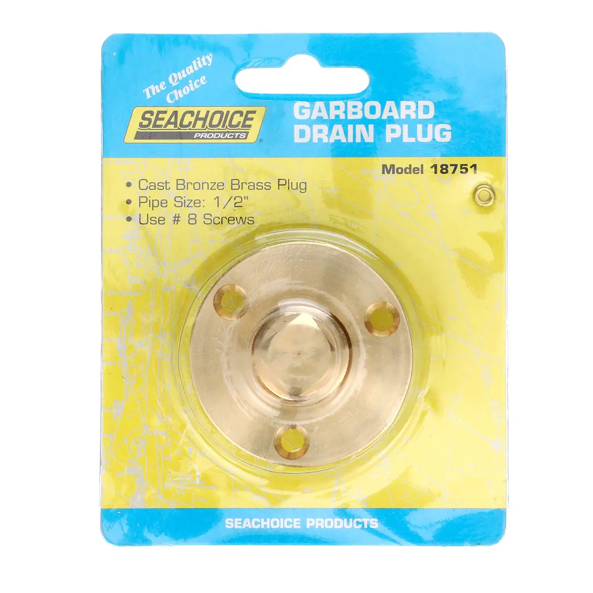 Seachoice Cast Bronze Marine Boat Garboard Drain 2 Inch | Brass Plug for Bilge Water Drainage - view 4