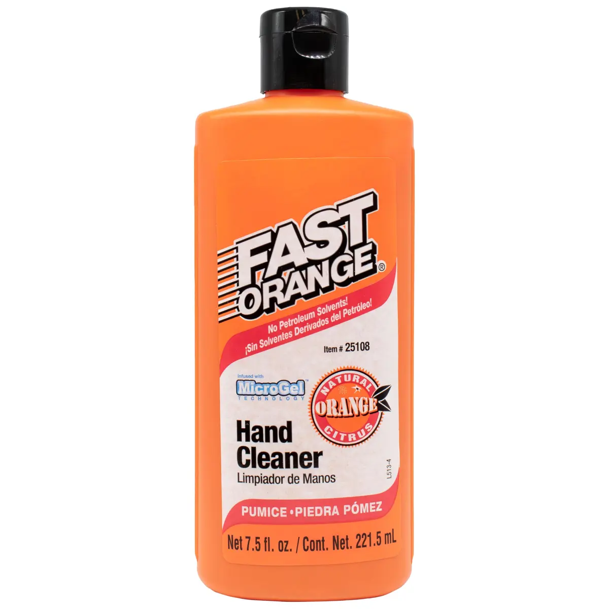 Fast Orange Pumice Lotion Hand Cleaner 212ml (7.5 Fl Oz) | Heavy Duty Grease Fighter - main product image