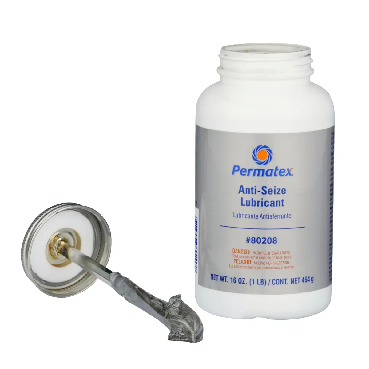 Permatex Silver 16 oz. (454 g) Anti-Seize Lubricant with Brush Top Bottle | High Temp & Corrosion Resistant - view 4