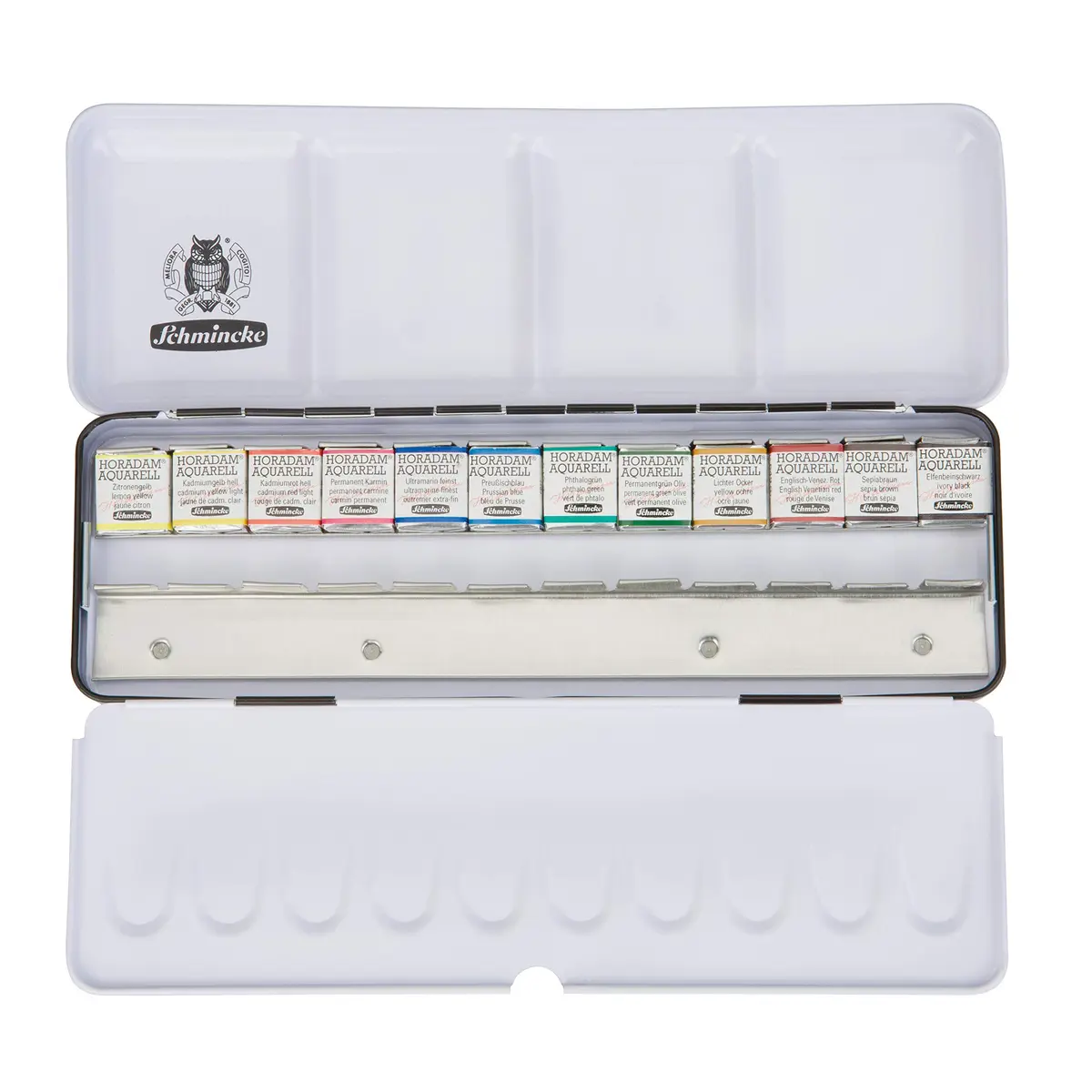 Schmincke HORADAM AQUARELL Watercolor Set 12 Half Pans | Finest Artist Colors, Germany - main product image