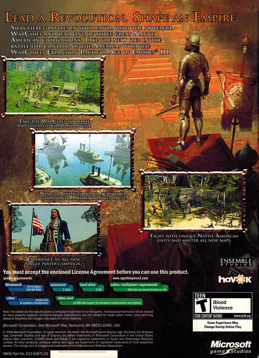 Microsoft Age of Empires III: The WarChiefs Expansion Pack PC Game | Strategy Real-Time Expansion - view 2