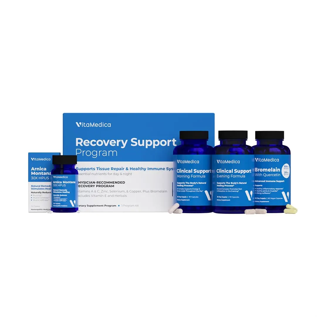 VitaMedica Arnica Montana 30X + Bromelain + Clinical Support Formula Bundle | Supports Post-Op Healing & Tissue Repair - main product image