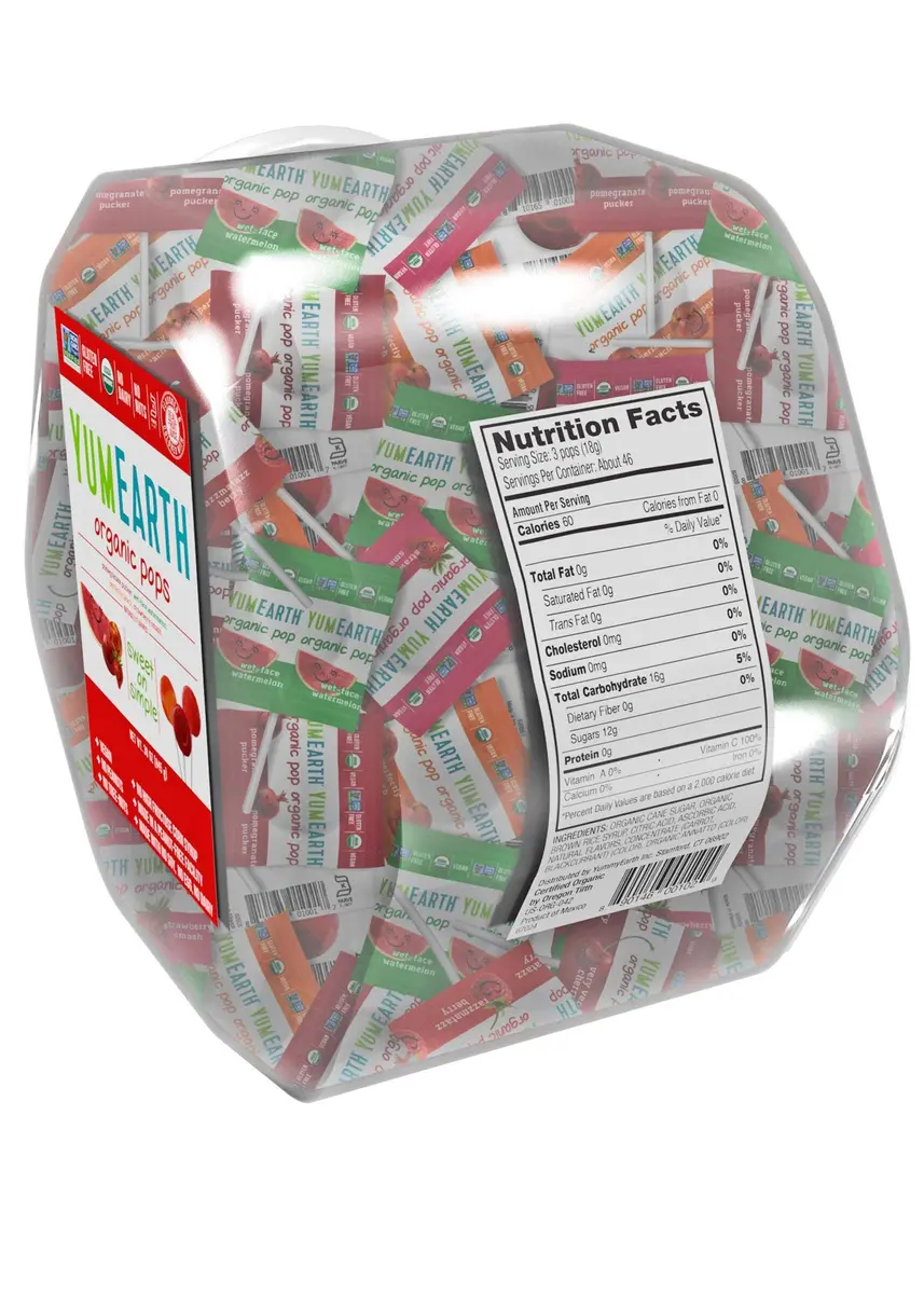 YumEarth Organic Lollipops, Assorted Flavors | Allergy Friendly, Non GMO, Gluten Free (125 Count, Variety Pack) - view 3