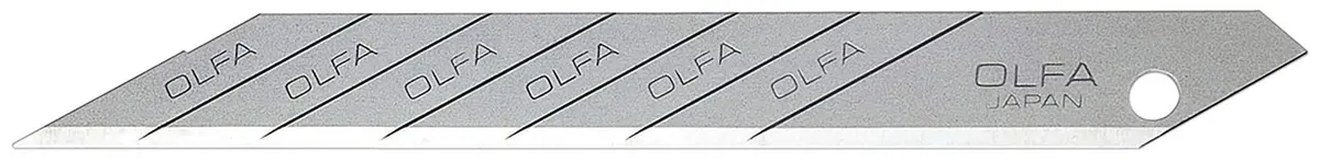 OLFA 5007 A1160B 9mm Snap-Off Art Blade, 10-Pack | Stainless Steel, Precise Cutting - view 2