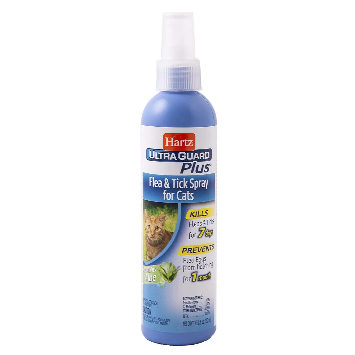 Hartz UltraGuard Plus Cat Flea & Tick Spray 237ml (8 Fl Oz) | Kills Fleas & Ticks on Contact - main product image