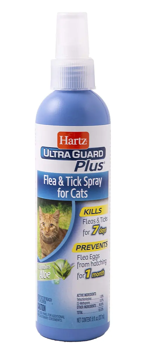 Hartz UltraGuard Plus Cat Flea & Tick Spray 237ml (8 Fl Oz) | Kills Fleas & Ticks on Contact - main product image