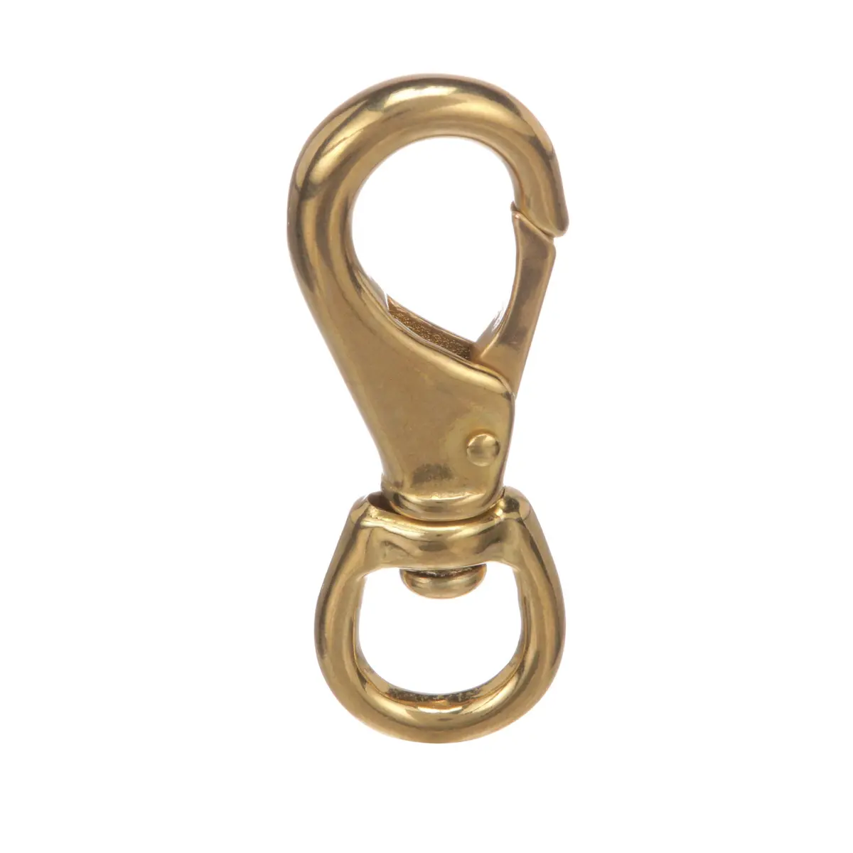 SEACHOICE Swivel Eye Snap, Cast Brass, Size #3 | 4-1/2 In. Long, 3/4 In. ID Eye, Brass - view 5