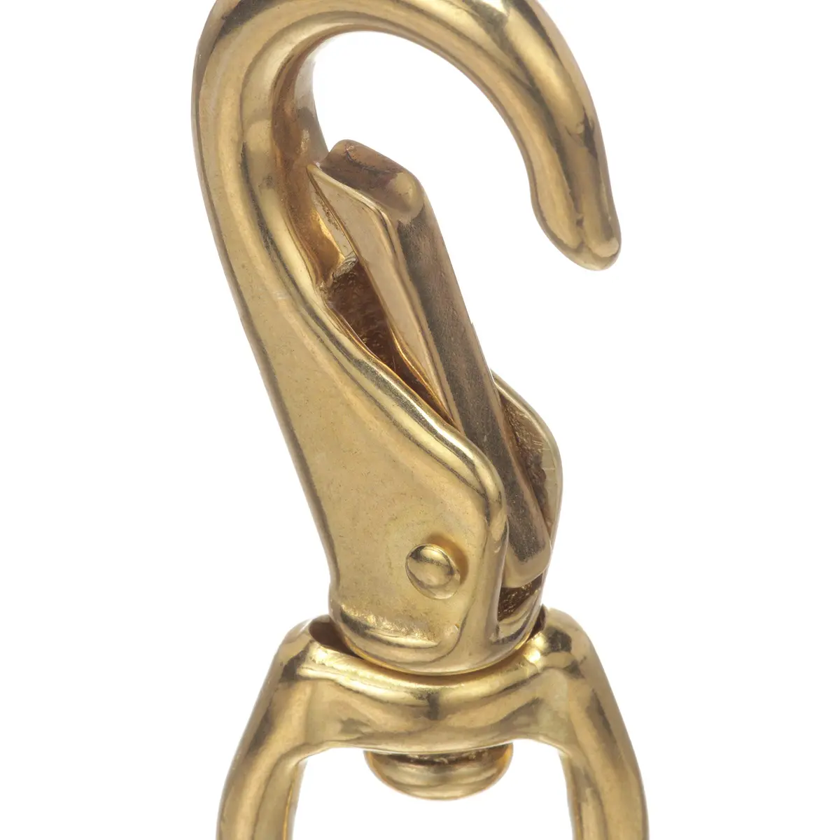 SEACHOICE Swivel Eye Snap, Cast Brass, Size #3 | 4-1/2 In. Long, 3/4 In. ID Eye, Brass - view 4