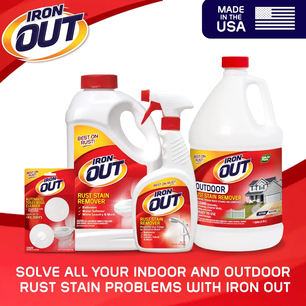 Iron OUT Rust Stain Remover Automatic Toilet Bowl Cleaner Tablets 2 Count | Prevents Rust & Hard Water Stains for 45 Days - view 7