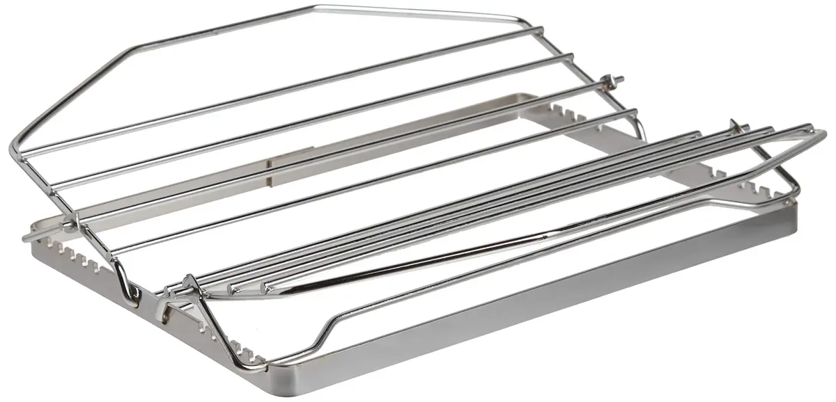 Norpro 275 Adjustable Roast Rack Nickel-plated 11 inches | Folds flat for compact storage - main product image