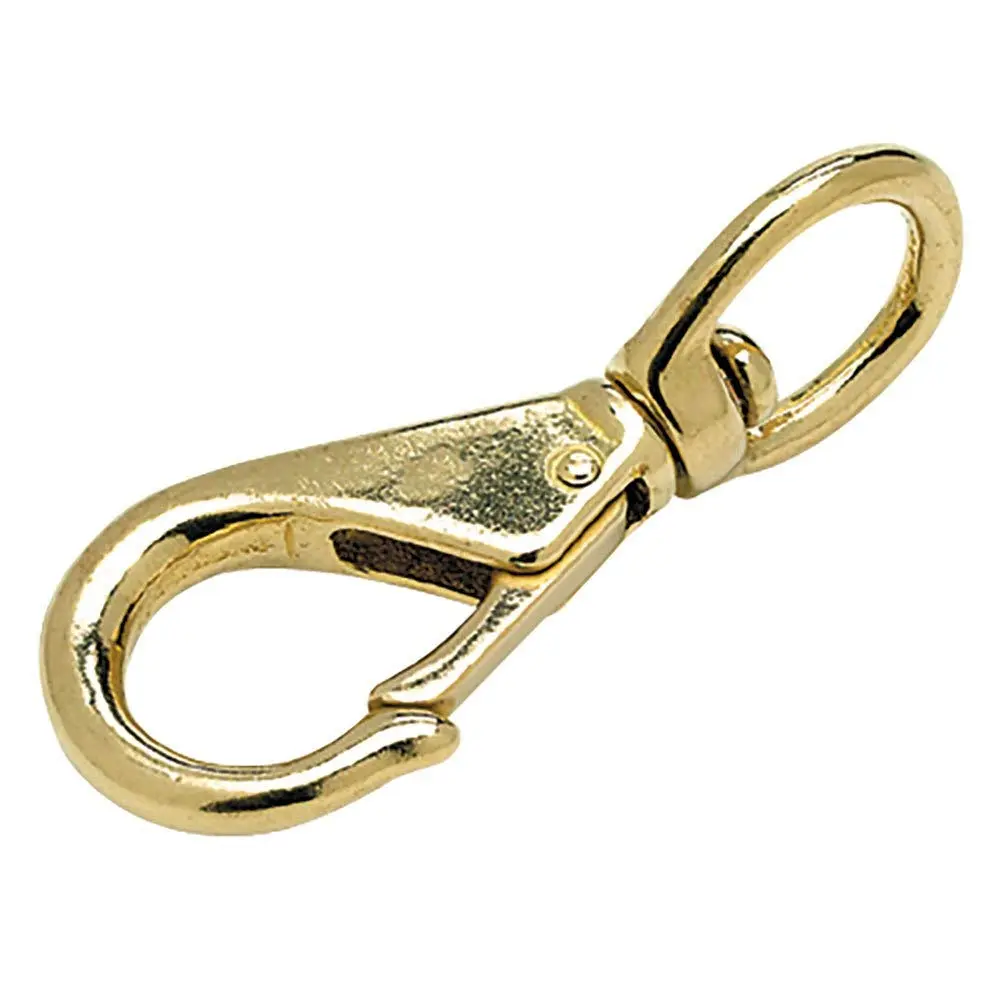 Seachoice Swivel Eye Snap, Cast Brass, Size #1 | 3-1/4 In. Long, 5/8 In. ID Eye - main product image