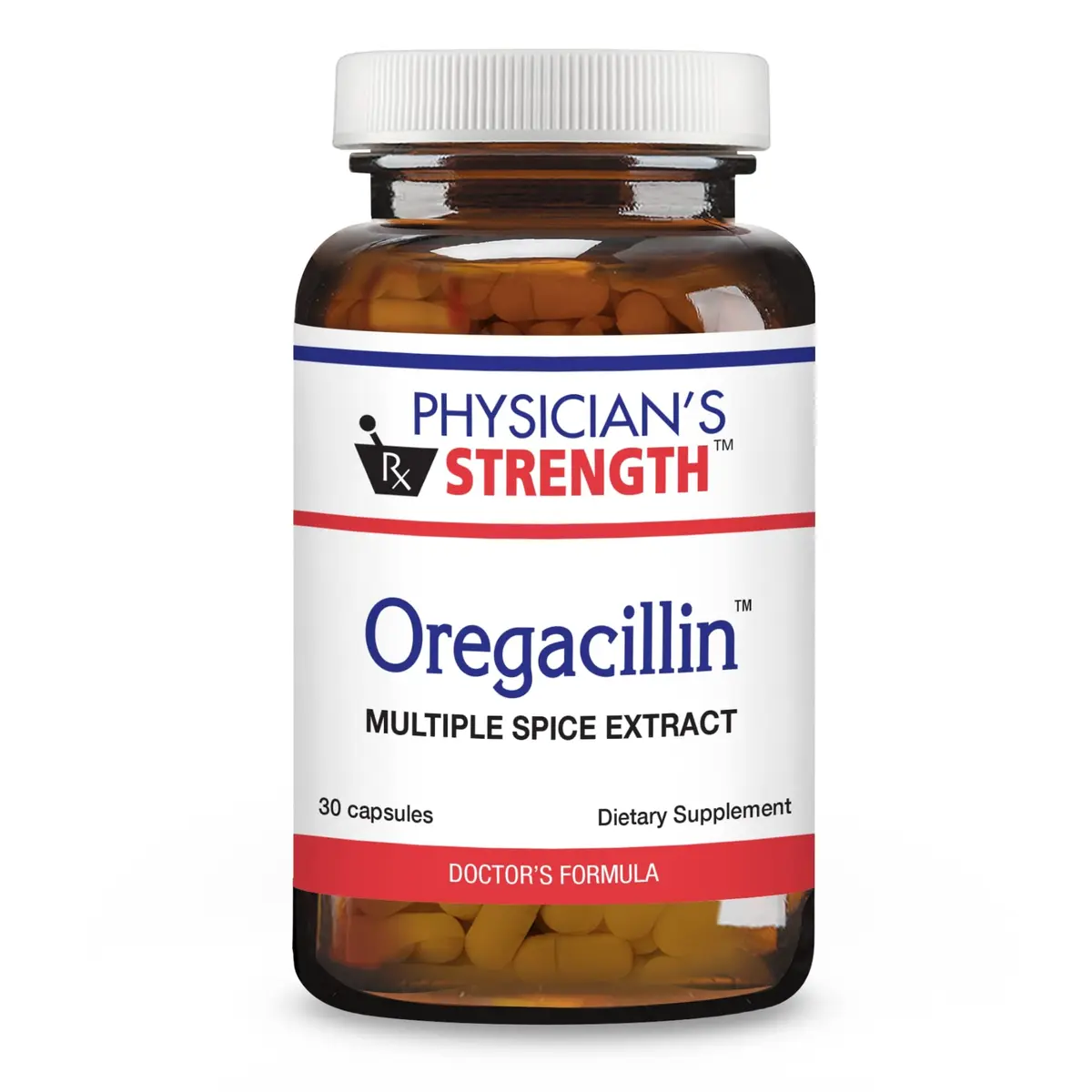 Physician's Strength Oregacillin 30 Capsules | Wild Oregano Extract for Respiratory Support - main product image