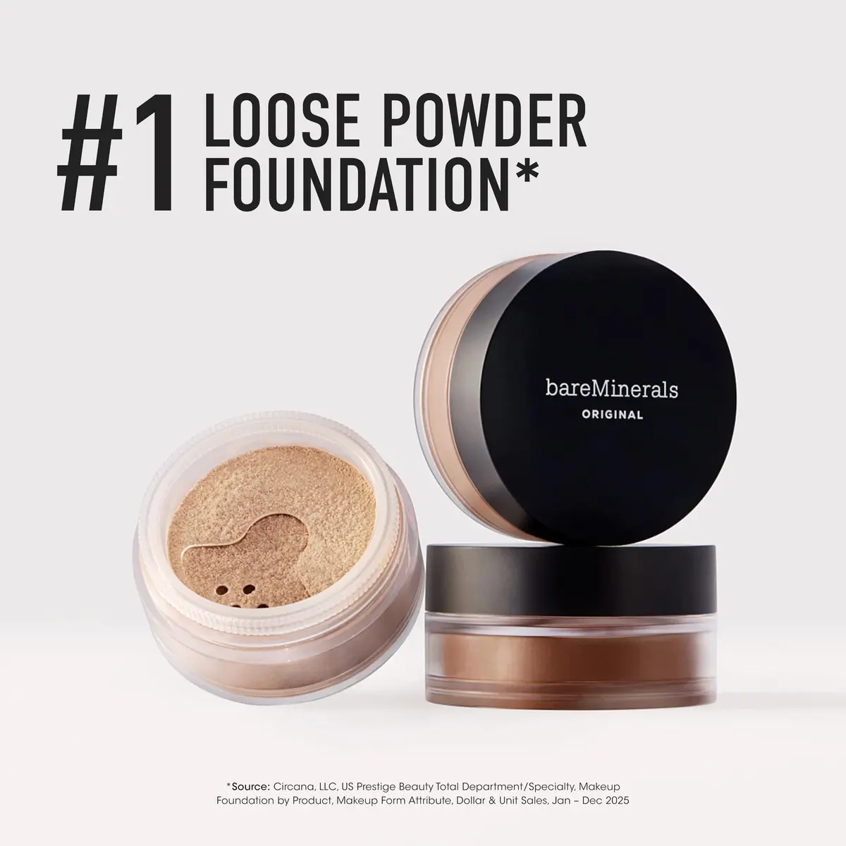 bareMinerals Original Loose Powder Foundation SPF 15, Fair 01, 0.28 oz (7.94 g) | Vegan, Cruelty-Free & Dermatologist-Tested - view 5
