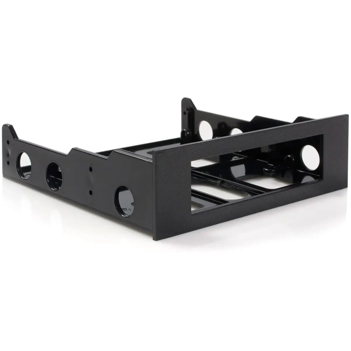 StarTech.com 3.5" to 5.25" Front Bay Mounting Bracket Black | Installs 3.5" Peripherals in 5.25" Bay - main product image