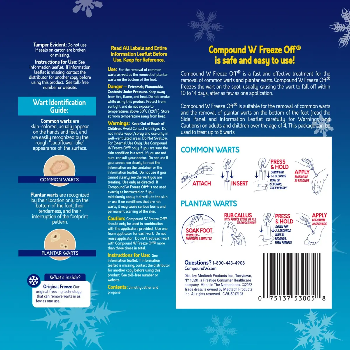 Compound W Freeze Off Wart Remover 8 Applications | Fast-Acting Cryotherapy for Common & Plantar Warts - view 6