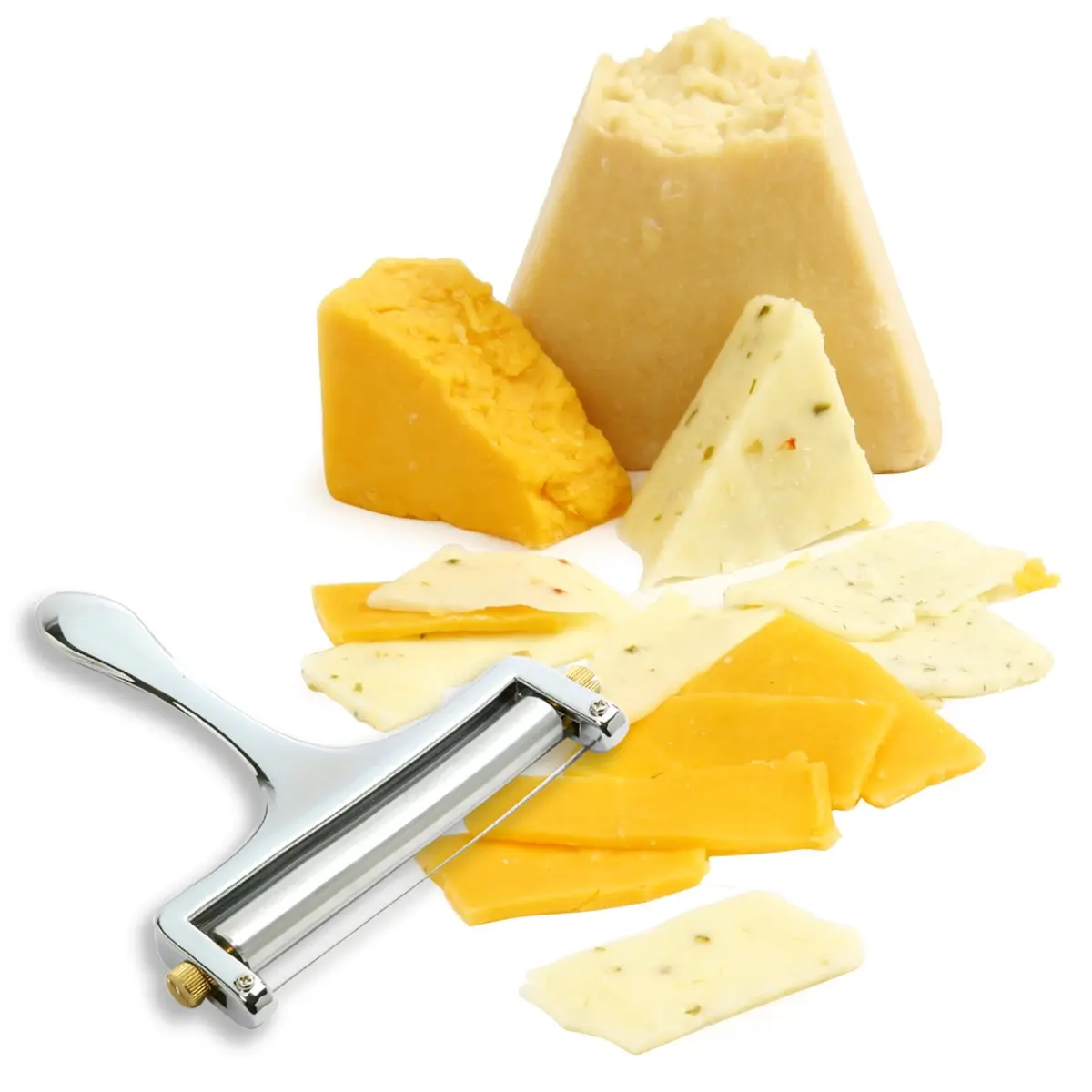 Norpro Heavy Duty Adjustable Cheese Slicer | Heavy Duty Zinc Alloy for Precise Cheese Cutting - view 3