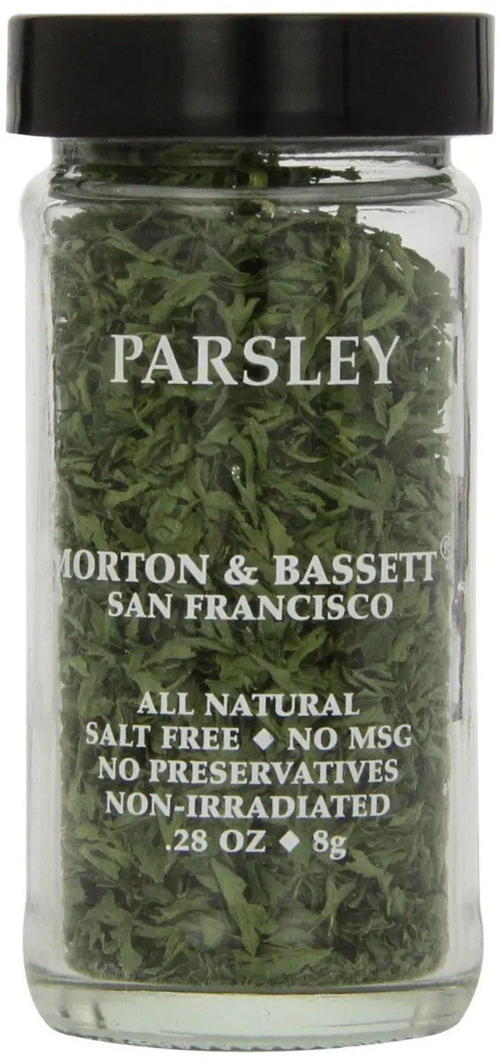 Morton & Bassett Parsley .28-Ounce Jars Pack of 3 | All Natural, Kosher Certified, Salt Free - main product image