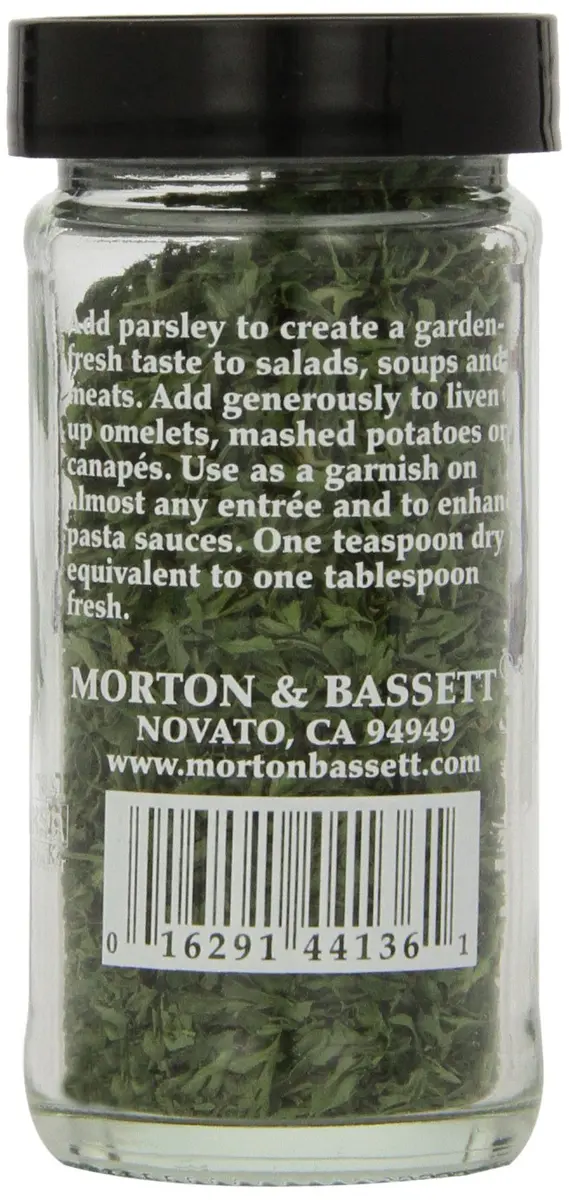 Morton & Bassett Parsley .28-Ounce Jars Pack of 3 | All Natural, Kosher Certified, Salt Free - view 2