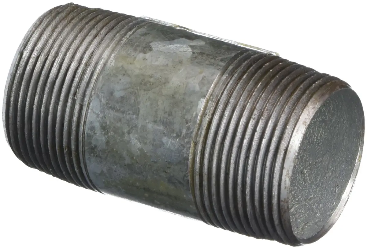 LDR Industries 114X3 Galvanized Pipe Nipple 1-1/4" x 3" | Corrosion-Resistant Pipe Fitting for Industrial Use - main product image