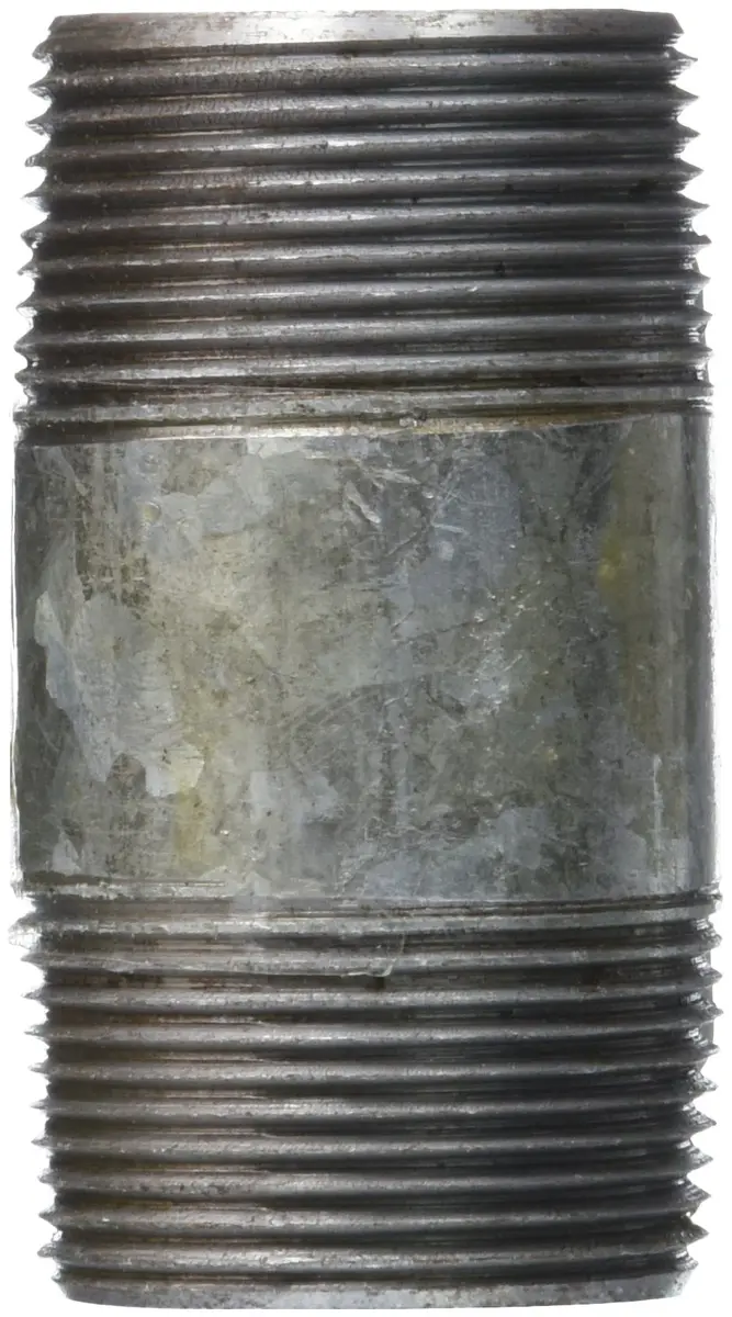 LDR Industries 114X3 Galvanized Pipe Nipple 1-1/4" x 3" | Corrosion-Resistant Pipe Fitting for Industrial Use - view 2