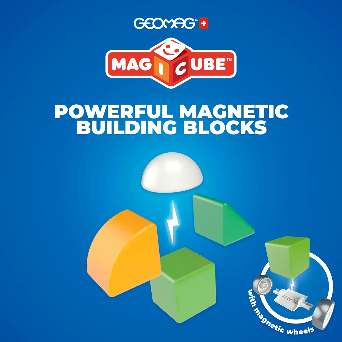 Geomag Magicube Magnetic Blocks for Toddlers 13 pcs | Swiss STEM Building Toy for Ages 1–5 - view 5
