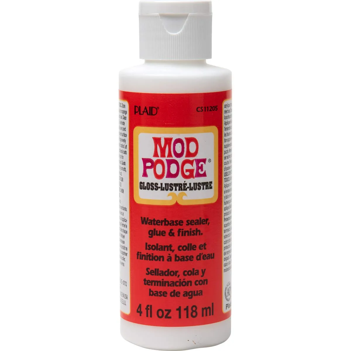 Mod Podge Gloss 4 oz Squeeze Bottle | USA-Imported Craft Glue for Decoupage & Mixed Media - main product image
