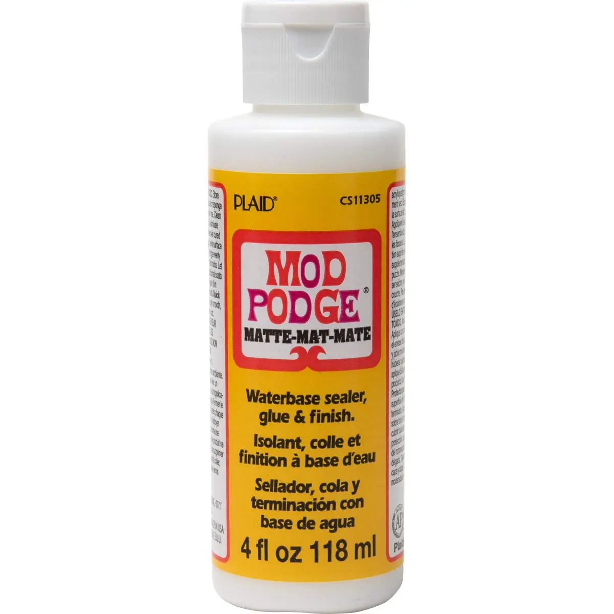 Mod Podge Matte Sealer Glue & Finish 118ml (4 fl Oz) | All-in-One Craft Solution for Wood, Paper, Fabric - main product image