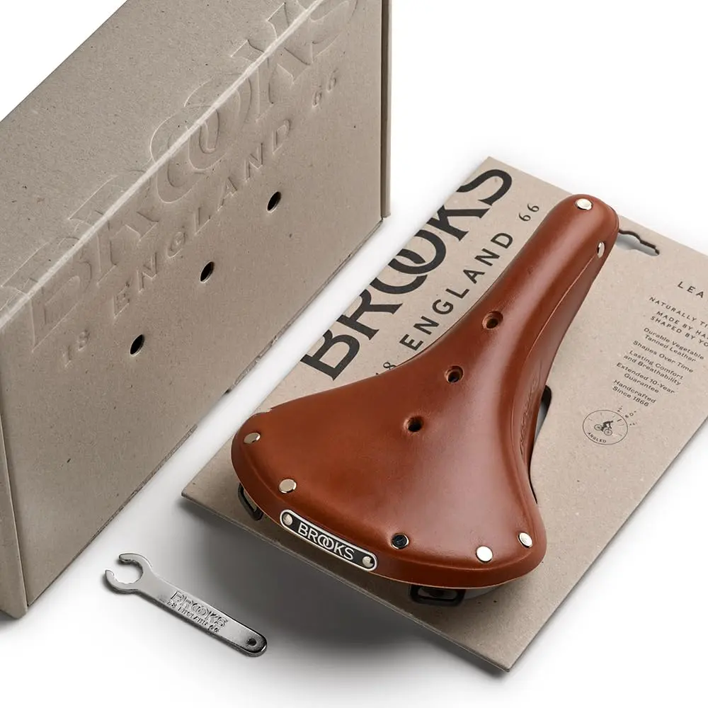 Brooks England B17 Leather Bike Saddle Honey | Supremely Comfortable Handmade Design - view 4