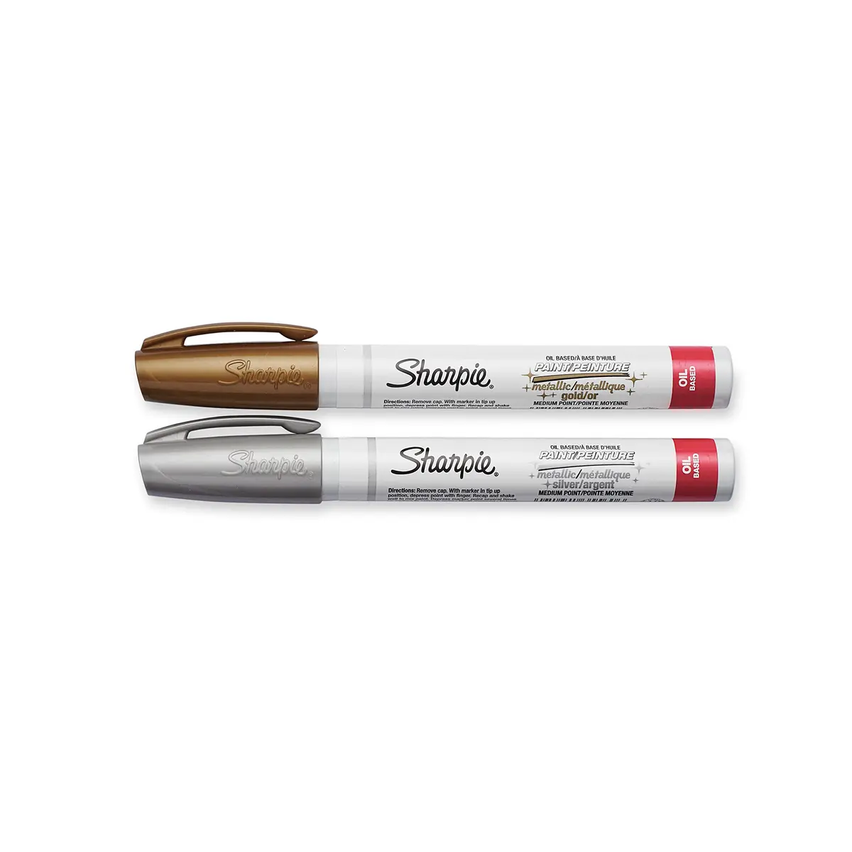 Sharpie Oil-Based Paint Markers Medium Tip Gold & Silver (2 Count) | AP Certified Non-Toxic - view 2