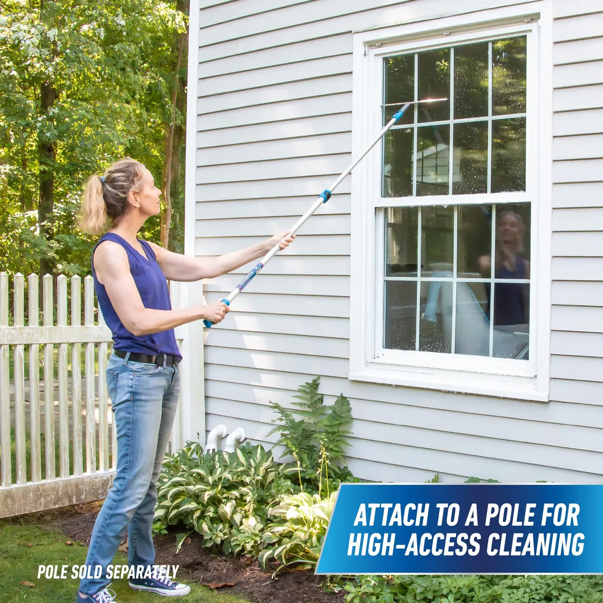Unger Professional Stainless Steel Heavy-Duty Squeegee 30.48cm (12") | Streak-Free Window Cleaning - view 4