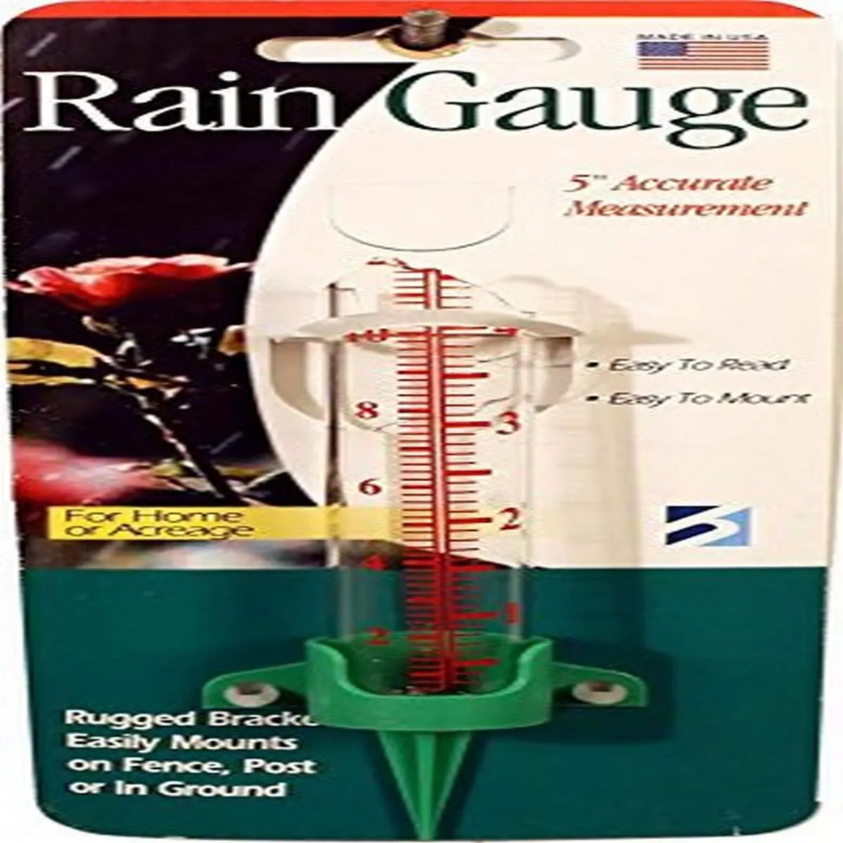 Headwind Rain Gauge 5-Inch Green | Basic, Accurate & Cost-Effective - main product image