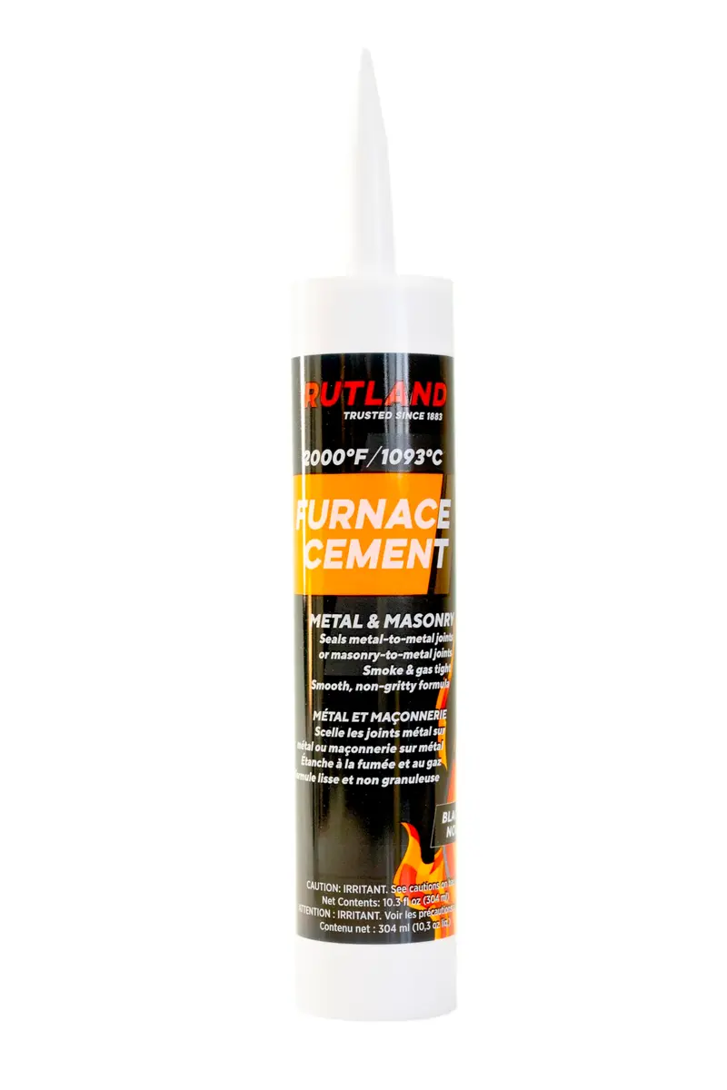 RUTLAND PRODUCTS Furnace Cement Cartridge 286 ml (10.3 fl oz) | High-Temp Sealant for Furnaces & Stoves - main product image