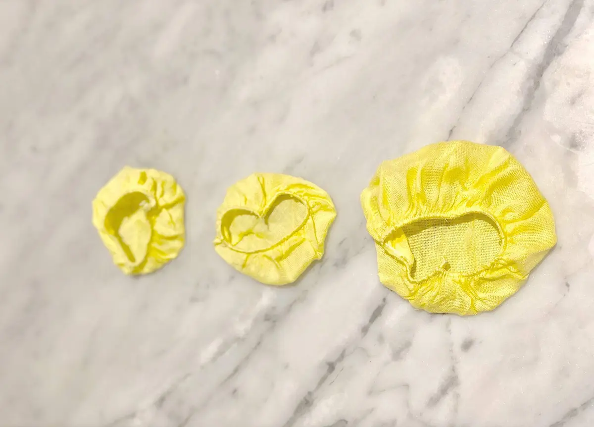 Fox Run Lemon Bags Set of 18 | Yellow Cotton Covers with Elastic Tops for Seed-Free Juicing - view 6